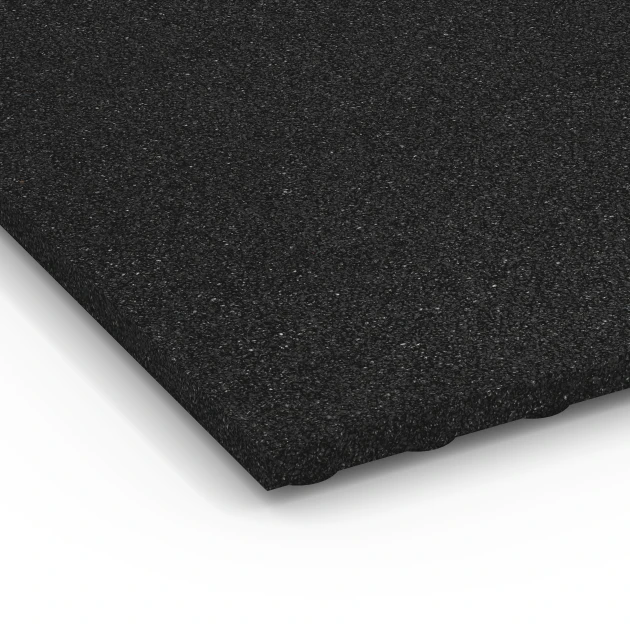 Detailaufnahme der Randausprägung von WARCO-Produkt 6644, , Format 100 x 50 x 3 cm, Farbe Antracit.