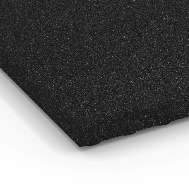 Detailaufnahme der Randausprägung von WARCO-Produkt 6648, Stable Comfort Tile, Format 100 x 50 x 5 cm, Farbe Antracit.