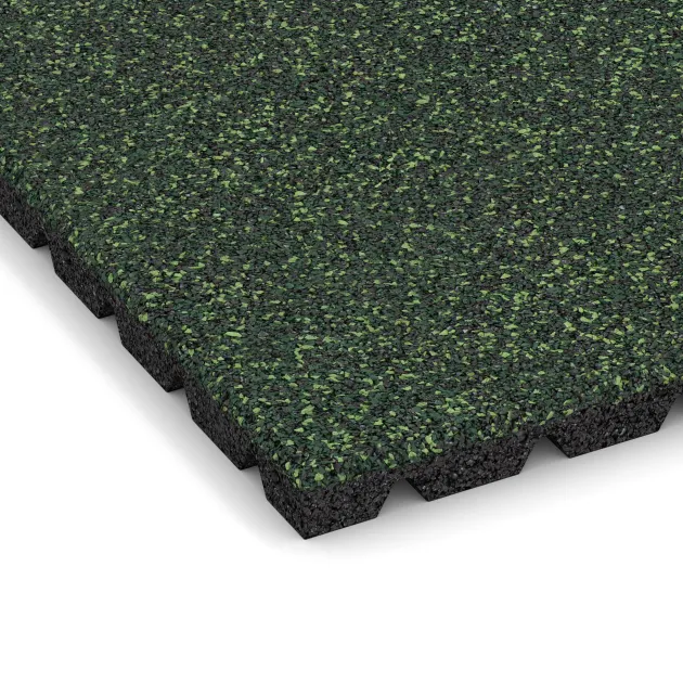 Detailaufnahme der Randausprägung von WARCO-Produkt 5480, Terasová dlaždice 3 cm, Format 500 x 500 x 30 mm, Farbe Anglický trávník.