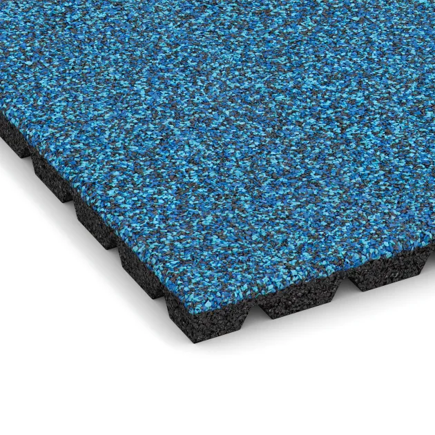 Detailaufnahme der Randausprägung von WARCO-Produkt 5486, Terasová dlaždice 3 cm, Format 500 x 500 x 30 mm, Farbe Atlantik.