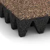 Detailaufnahme der Randausprägung von WARCO-Produkt 5648, Bezpečnostní dlaždice na dětské hřiště 10 cm - EN 1177 ≤ 300 cm, Format 500 x 500 x 100 mm, Farbe Kůra a Basto.