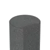 Detailaufnahme der Randausprägung von WARCO-Produkt 2553, Rubber granulate palisade, Format ø 250 x 400 mm, Farbe Šedá břidlice.