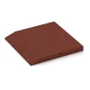 Detailaufnahme der Randausprägung von WARCO-Produkt 0438, Edge tile (one chamfered side), Format 500 x 500 x 50 mm, Farbe Cihlově červená.