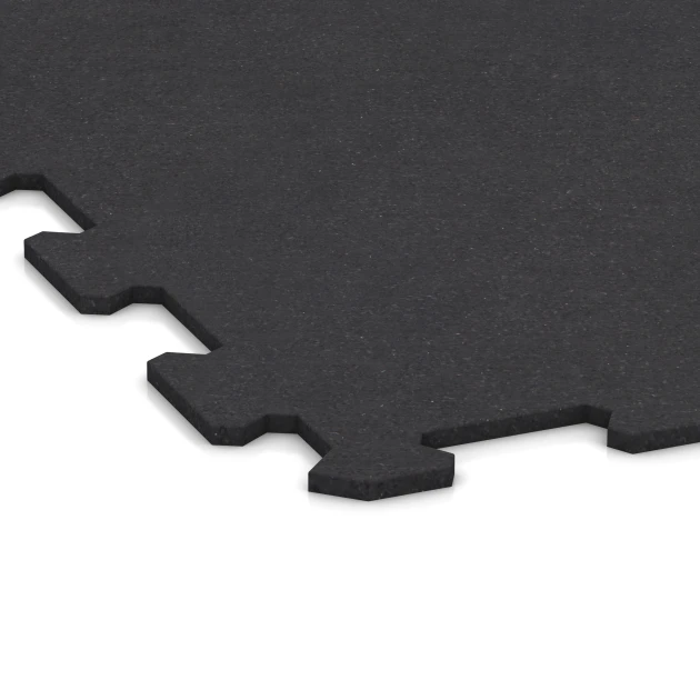 Detailaufnahme der Randausprägung von WARCO-Produkt 1064, Sportovní podlaha Kompakt, Format 970 x 970 x 8 mm | 0,94 m, Farbe Matná antracitová.