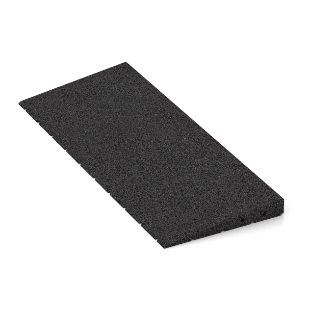 Detailaufnahme der Randausprägung von WARCO-Produkt 2468, Prahová rampa 75 cm, Format 75 x 30 cm | 8 < 45 mm, Farbe Antracit.