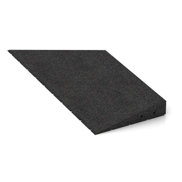 Detailaufnahme der Randausprägung von WARCO-Produkt 2548, Prahová rampa 75 cm, Format 75 x 30 cm | 8 < 65 mm, Farbe Antracit.