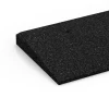 Detailaufnahme der Randausprägung von WARCO-Produkt 6596, Nájezdová rampa na práh, Format 100 × 25 cm | 1 < 4 cm, Farbe Antracit.