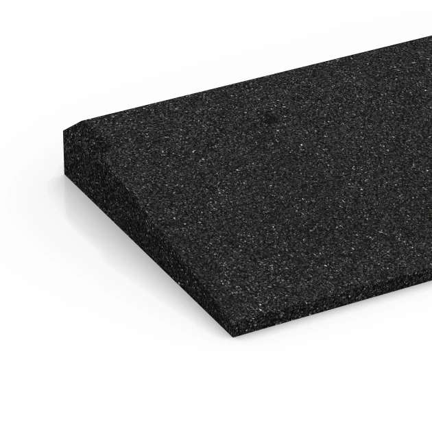 Detailaufnahme der Randausprägung von WARCO-Produkt 6597, Nájezdová rampa na práh, Format 100 × 25 cm | 1 < 4,5 cm, Farbe Antracit.