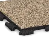 Detailaufnahme der Randausprägung von WARCO-Produkt 1150, Terasa dlaždice Classic, Format 500 x 500 x 30 mm, Farbe Travertin.