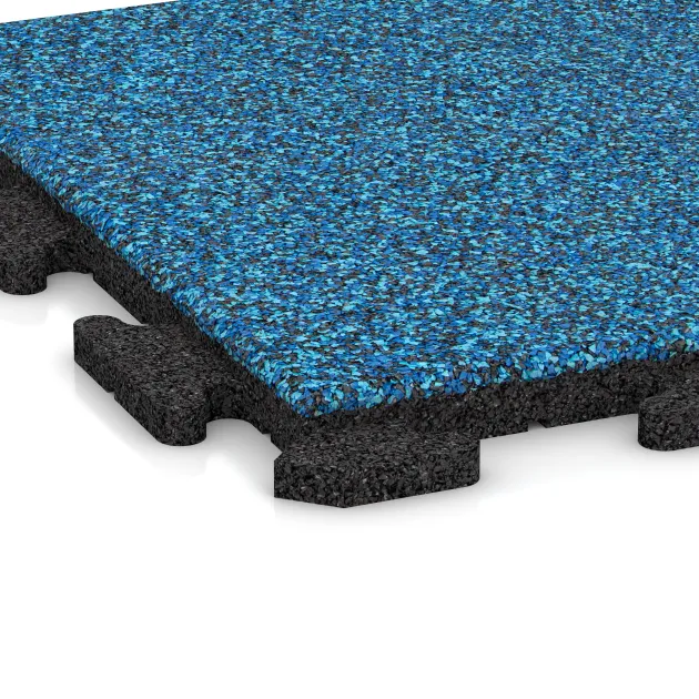Detailaufnahme der Randausprägung von WARCO-Produkt 1188, Podlahová deska do kotce, Format 500 x 500 x 30 mm, Farbe Atlantik.