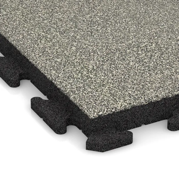 Detailaufnahme der Randausprägung von WARCO-Produkt 1423, Terasa dlaždice Classic, Format 500 x 500 x 50 mm, Farbe Světlý granit.