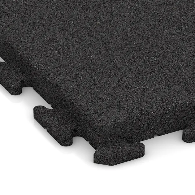 Detailaufnahme der Randausprägung von WARCO-Produkt 1477, Terasa dlaždice Classic, Format 500 x 500 x 50 mm, Farbe Antracit.