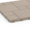 Detailaufnahme der Randausprägung von WARCO-Produkt 6331, Blokový vzor – Terasové dlaždice, Format 38,5 x 38,5 x 2 cm, Farbe Vanilka.