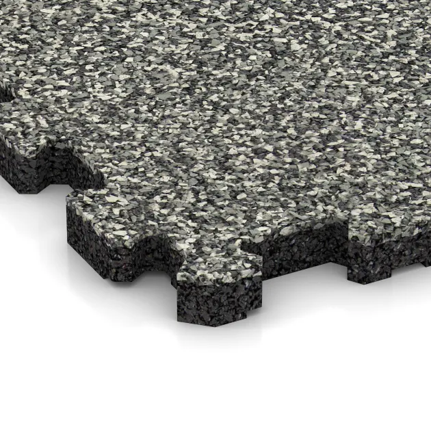 Detailaufnahme der Randausprägung von WARCO-Produkt 5423, Schodová dlaždice, Format 306 x 306 x 20 mm, Farbe Šedý granit.