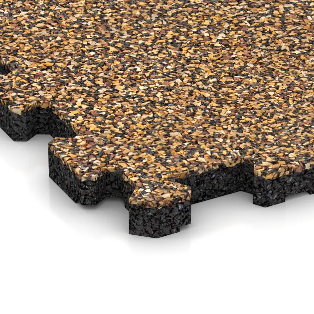 Detailaufnahme der Randausprägung von WARCO-Produkt 5435, Schodová dlaždice, Format 306 x 306 x 20 mm, Farbe Maroko.