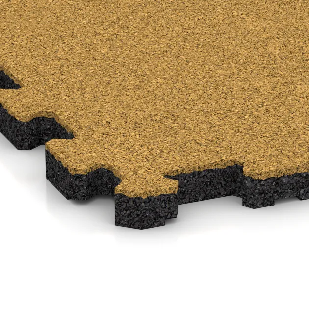 Detailaufnahme der Randausprägung von WARCO-Produkt 5966, Stair covering, Format 306 x 306 x 20 mm, Farbe Citronová žlutá.
