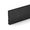 Detailaufnahme der Randausprägung von WARCO-Produkt 3784, Flexibilní gumový obrubník, Format 100 × 5 × 25 cm, Farbe Antracit.