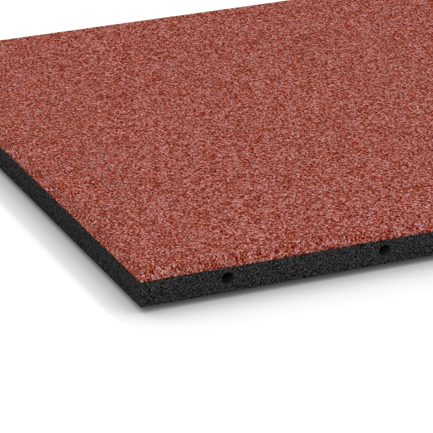 Detailaufnahme der Randausprägung von WARCO-Produkt 6128, Dopadová dlažba –  95 cm, Format 500 x 500 x 30 mm, Farbe Rajčatově červená.