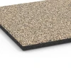Detailaufnahme der Randausprägung von WARCO-Produkt 6360, Terasová dlaždice Classic, Format 50 x 50 x 3 cm, Farbe Travertin.