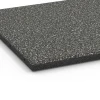 Detailaufnahme der Randausprägung von WARCO-Produkt 6413, Dopadová dlaždice EPDM – 90 cm, Format 50 x 50 x 3 cm | 0,25 m², Farbe Tmavě šedá žula.