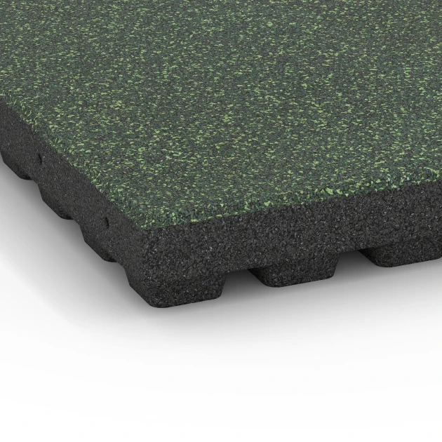 Detailaufnahme der Randausprägung von WARCO-Produkt 6442, Dopadová dlažba – 210 cm, Format 50 x 50 x 7 cm, Farbe Anglický trávník.