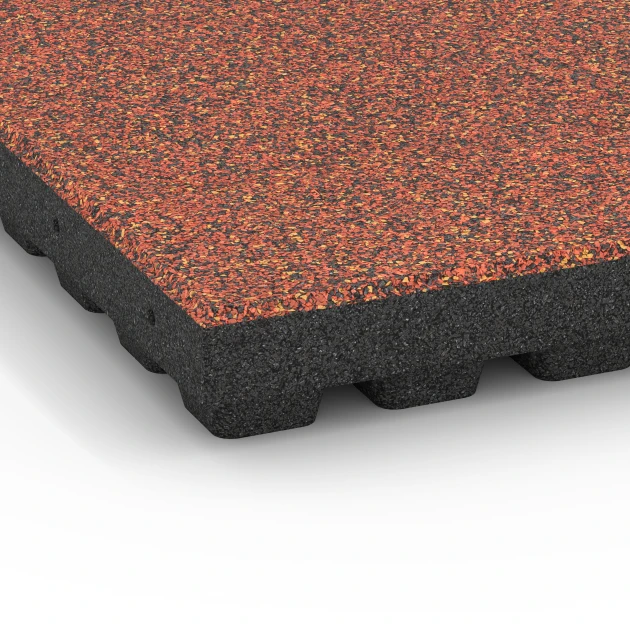 Detailaufnahme der Randausprägung von WARCO-Produkt 6444, Dopadová dlažba – 210 cm, Format 50 x 50 x 7 cm, Farbe Etna.