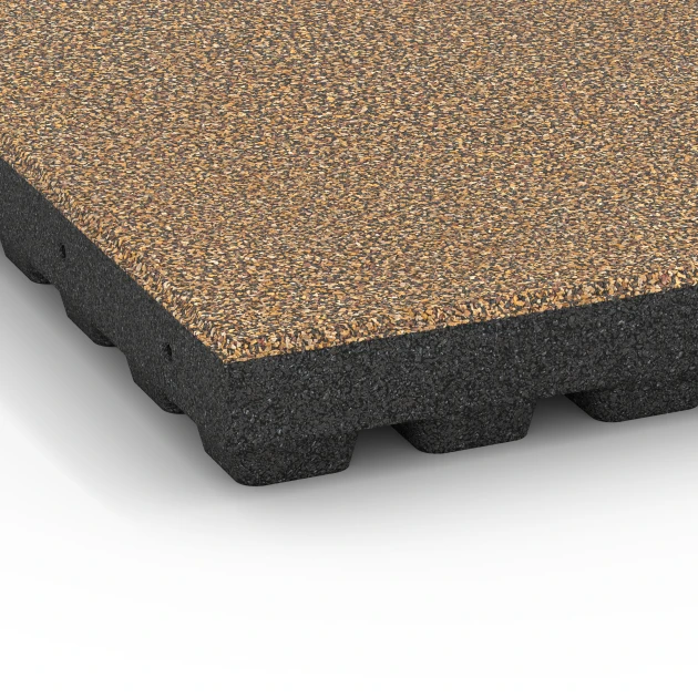 Detailaufnahme der Randausprägung von WARCO-Produkt 6448, Dopadová dlažba – 210 cm, Format 50 x 50 x 7 cm, Farbe Ratan.