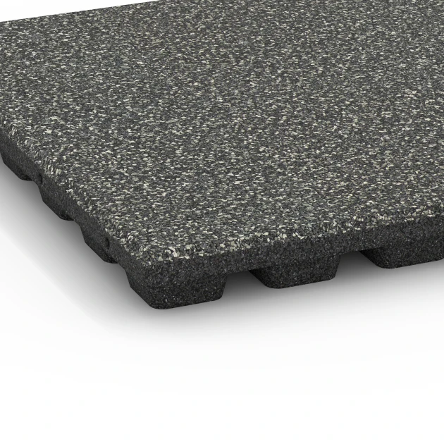 Detailaufnahme der Randausprägung von WARCO-Produkt 6431, Dopadová dlažba – 160 cm, Format 50 x 50 x 4,8 cm, Farbe Tmavě šedá žula.