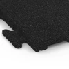 Detailaufnahme der Randausprägung von WARCO-Produkt 6190, Fitness podlahová dlaždice Classic, Format 50 x 50 x 3 cm | 0,25 m², Farbe Antracit.