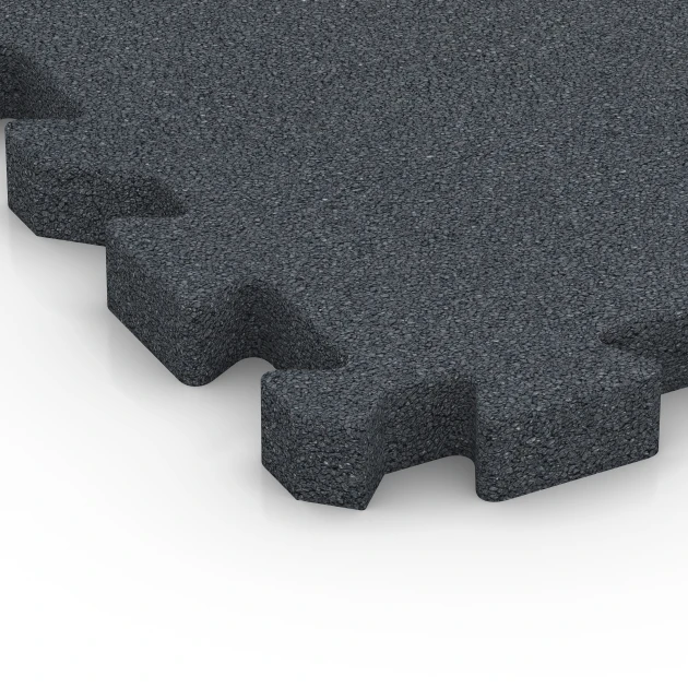 Detailaufnahme der Randausprägung von WARCO-Produkt 6996, Fitness podlaha, Format 50 x 50 x 4 cm | 0,25 m², Farbe Břidlicová šedá.