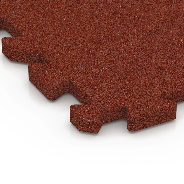 Detailaufnahme der Randausprägung von WARCO-Produkt 6394, Dopadová dlaždice – 100 cm, Format 50 x 50 x 3 cm | 0,25 m², Farbe Cihlově červená.