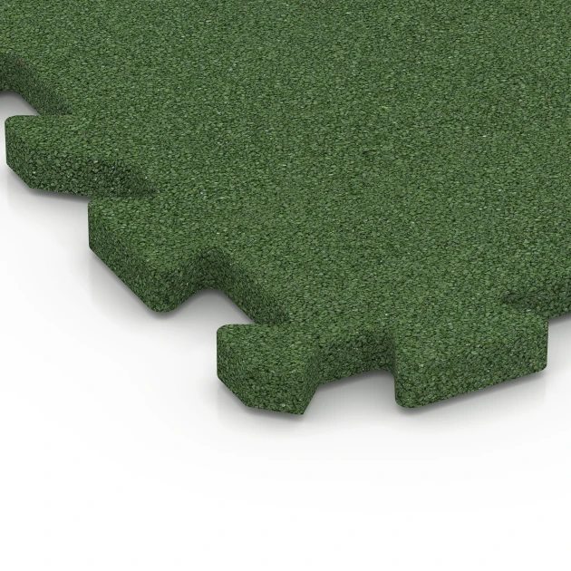 Detailaufnahme der Randausprägung von WARCO-Produkt 6615, Podlaha do kotce pro psy, Format 50 x 50 x 3 cm | 0,25 m², Farbe Travní zelená.