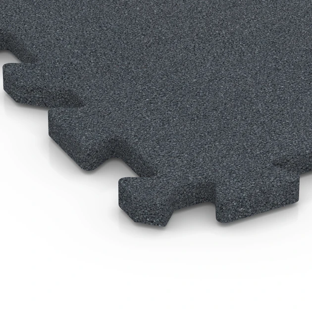 Detailaufnahme der Randausprägung von WARCO-Produkt 6992, Fitness podlaha, Format 50 x 50 x 3 cm | 0,25 m², Farbe Břidlicová šedá.