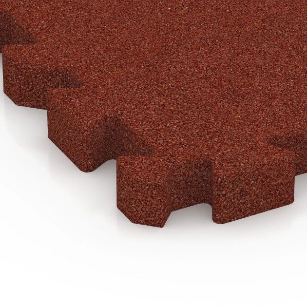 Detailaufnahme der Randausprägung von WARCO-Produkt 6402, Dopadová dlaždice – 190 cm, Format 50 x 50 x 5 cm | 0,25 m², Farbe Cihlově červená.