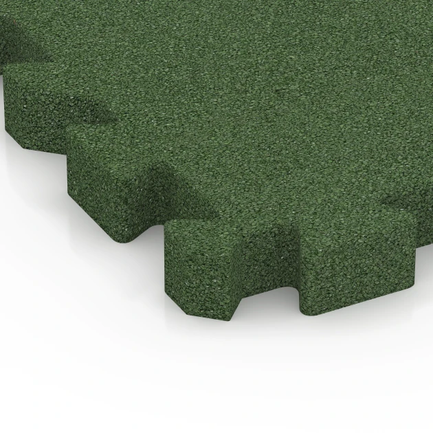 Detailaufnahme der Randausprägung von WARCO-Produkt 6403, Dopadová dlaždice – 190 cm, Format 50 x 50 x 5 cm | 0,25 m², Farbe Travní zelená.