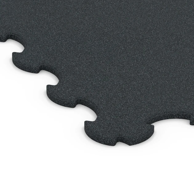 Detailaufnahme der Randausprägung von WARCO-Produkt 6376, Fitness Ochranná Podložka, Format 102,5 x 102,5 x 1,5 cm | 1,05 m², Farbe Antracit.