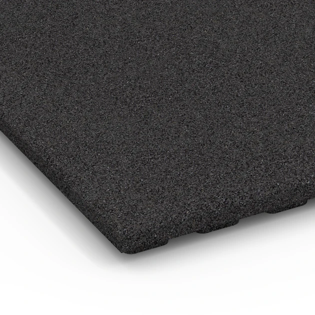Detailaufnahme der Randausprägung von WARCO-Produkt 6383, Gumová stájová rohož Komfort, Format 100 x 100 x 4 cm | 1,00 m², Farbe Antracit.