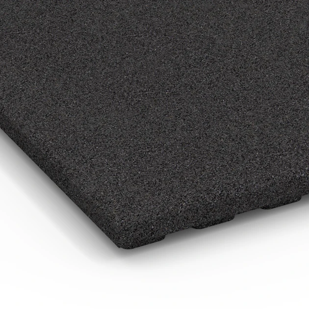 Detailaufnahme der Randausprägung von WARCO-Produkt 6387, Gumová stájová rohož Premium, Format 100 x 100 x 4,5 cm | 1,00 m², Farbe Antracit.