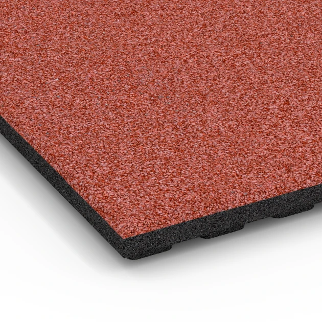 Detailaufnahme der Randausprägung von WARCO-Produkt 6390, Stájová rohož Luxus, Format 100 x 50 x 4,5 cm | 0,50 m², Farbe Cihlově červená.