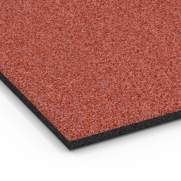 Detailaufnahme der Randausprägung von WARCO-Produkt 6382, Stájová rohož, Format 100 x 50 x 3 cm | 0,50 m², Farbe Cihlově červená.