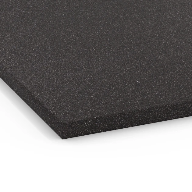 Detailaufnahme der Randausprägung von WARCO-Produkt 6658, Podkladová deska Kl. 1, Format 104 x 104 x 2,7 cm, Farbe Antracit.