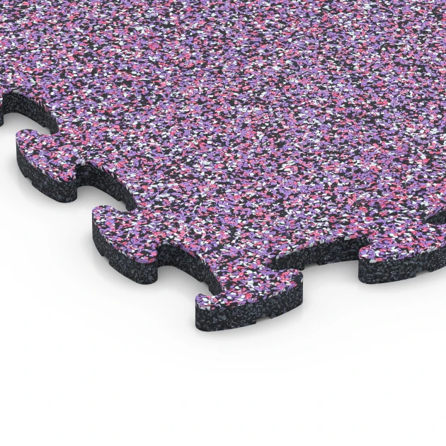 Detailaufnahme der Randausprägung von WARCO-Produkt 6756, Hrací podložka, Format 44,6 x 44,6 x 1,8 cm, Farbe Levandule.