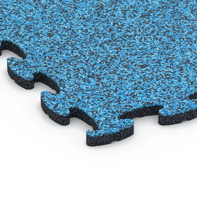 Detailaufnahme der Randausprägung von WARCO-Produkt 6785, Fitness podložka, Format 44,6 x 44,6 x 1,8 cm, Farbe Atlantik.