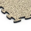 Detailaufnahme der Randausprägung von WARCO-Produkt 6829, Fitness Active podlaha, Format 44,6 x 44,6 x 1,8 cm, Farbe Travertin.