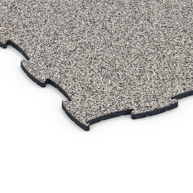 Detailaufnahme der Randausprägung von WARCO-Produkt 6833, Fitness Active podlaha, Format 97,1 x 97,1 × 1,8 cm, Farbe Šedá žula.