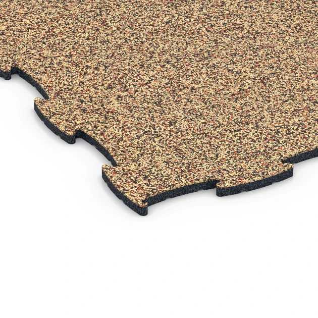 Detailaufnahme der Randausprägung von WARCO-Produkt 6808, Podlaha pro psí sport, Format 97,1 x 97,1 × 1,8 cm, Farbe Terakota.