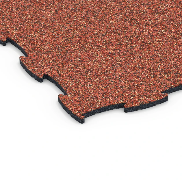Detailaufnahme der Randausprägung von WARCO-Produkt 6836, Fitness Active podlaha, Format 97,1 x 97,1 × 1,8 cm, Farbe Etna.