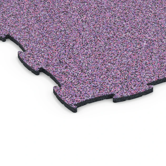 Detailaufnahme der Randausprägung von WARCO-Produkt 6810, Podlaha pro psí sport, Format 97,1 x 97,1 × 1,8 cm, Farbe Levandule.
