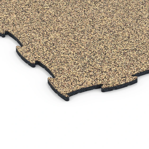 Detailaufnahme der Randausprägung von WARCO-Produkt 6840, Fitness Active podlaha, Format 97,1 x 97,1 × 1,8 cm, Farbe Ratan.