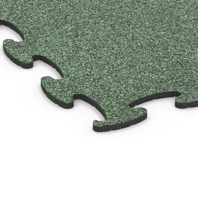 Detailaufnahme der Randausprägung von WARCO-Produkt 6906, Halová podlaha pro psí sport, Format 98 x 98 × 1,8 cm, Farbe Anglický trávník.